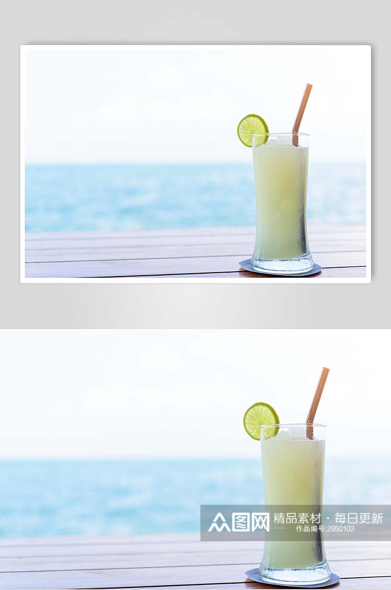 清新冰饮果汁夏日清凉摄影图素材
