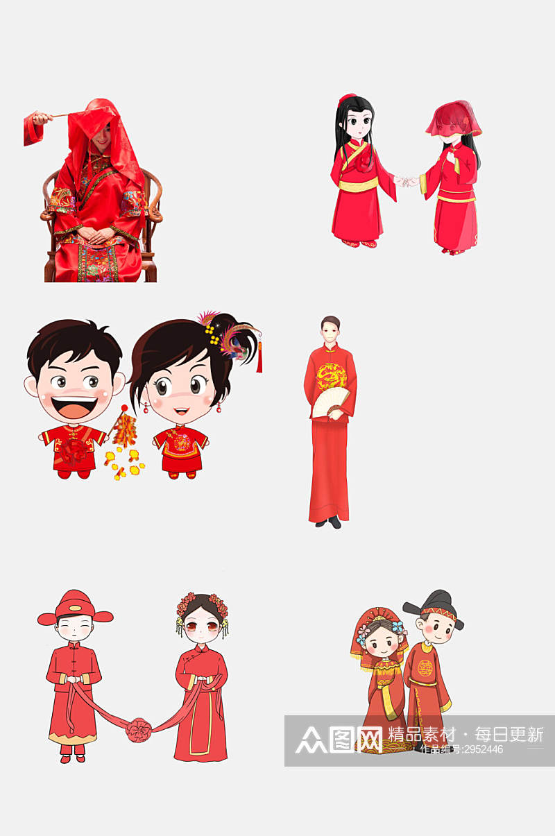 中式婚礼免抠设计素材素材