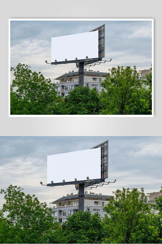户外广告通用户外巨型广告牌展示样机-众图网