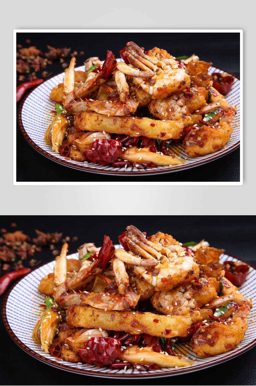 香辣美味螃蟹大闸蟹美食图片素材