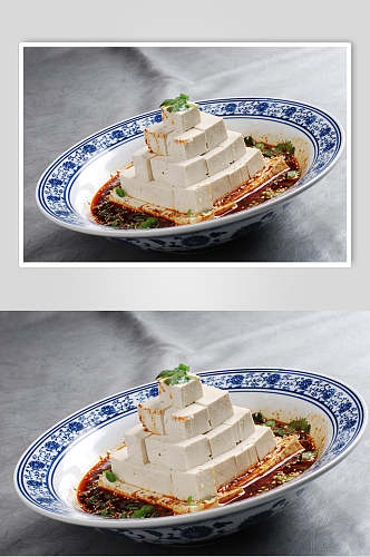 豆腐凉菜素材冷拼食品摄影图片