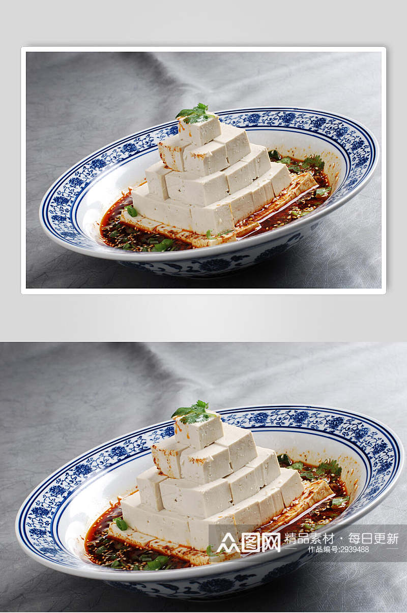 豆腐凉菜素材冷拼食品摄影图片素材