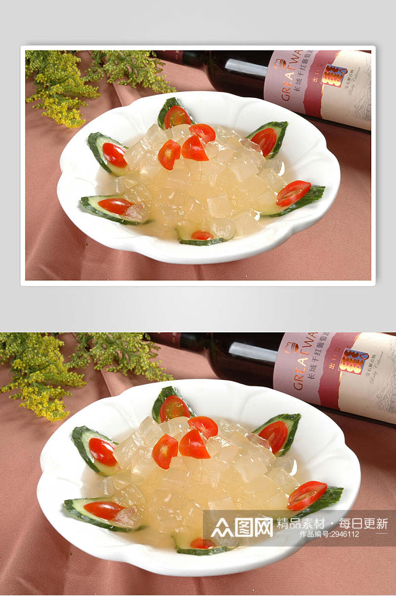 海葵拼盘凉菜素材冷拼图片素材