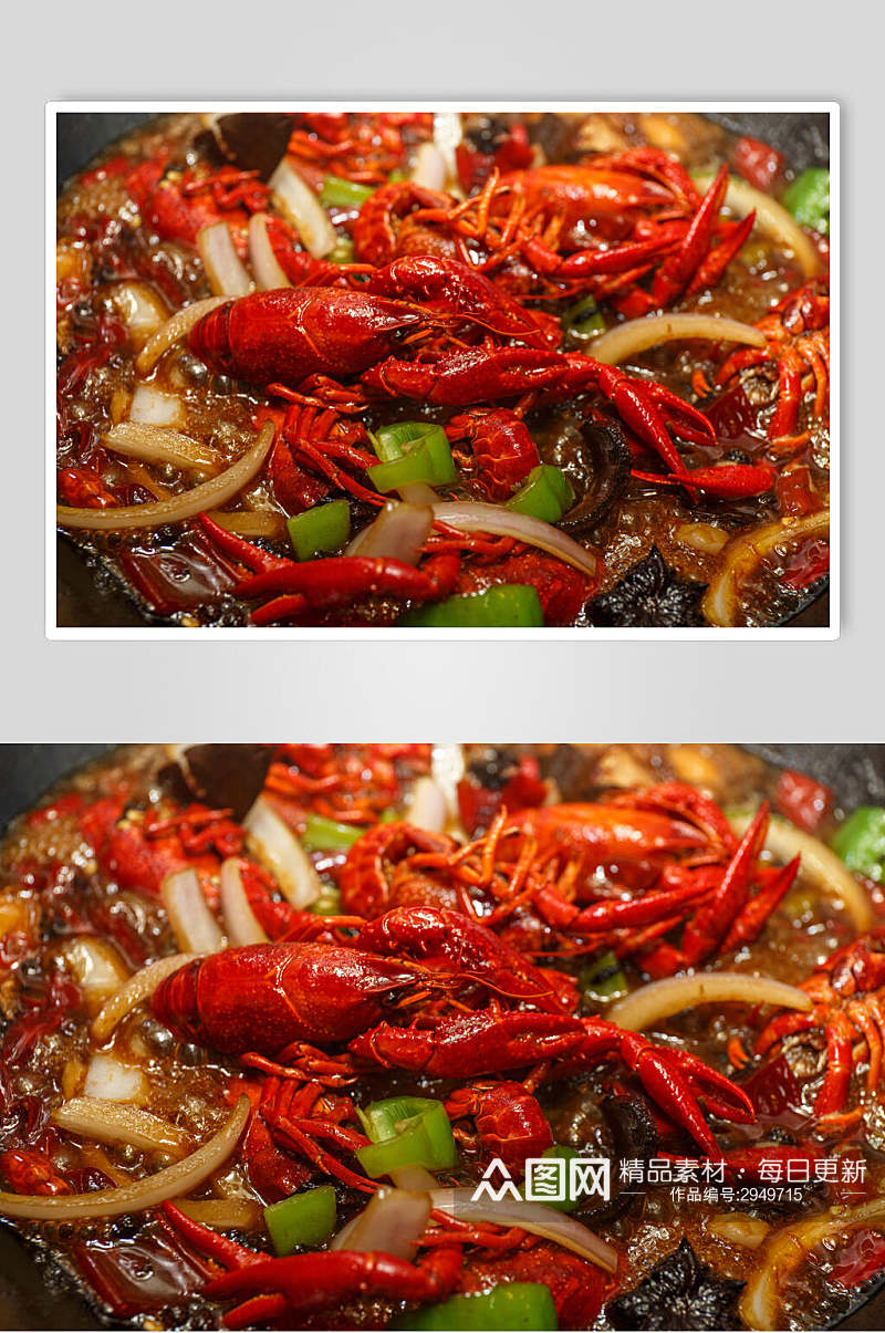 香辣美味小龙虾食物图片素材