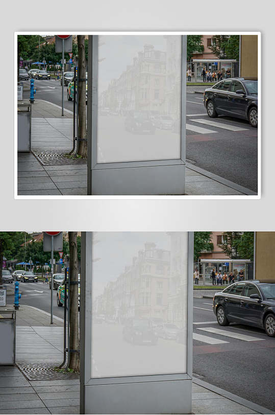 广告通用户外巨型广告牌展示样机-众图网