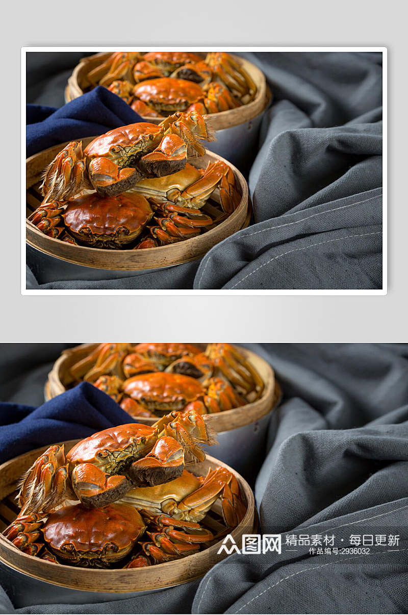 美味螃蟹大闸蟹美食高清图片素材