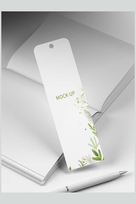 精美文创书签吊牌样机-众图网
