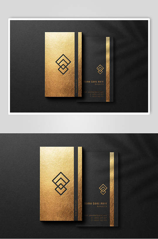 黑金商务名片图片-黑金商务名片设计素材-黑金商务名片模板下载