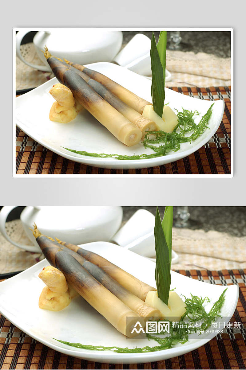 竹笋凉菜素材冷拼食品摄影图片素材