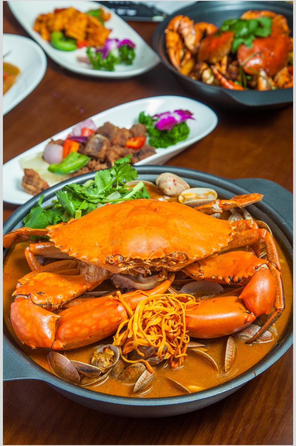 香浓美味海鲜螃蟹大闸蟹美食摄影图片素材