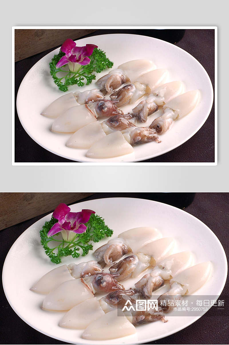 鱿鱼海鲜生鲜食品摄影图片素材