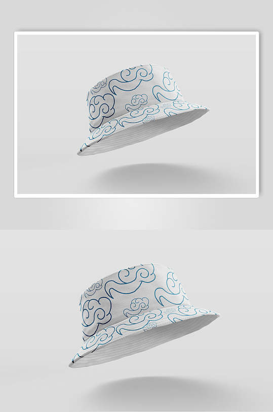 左侧面渔夫帽品牌样机