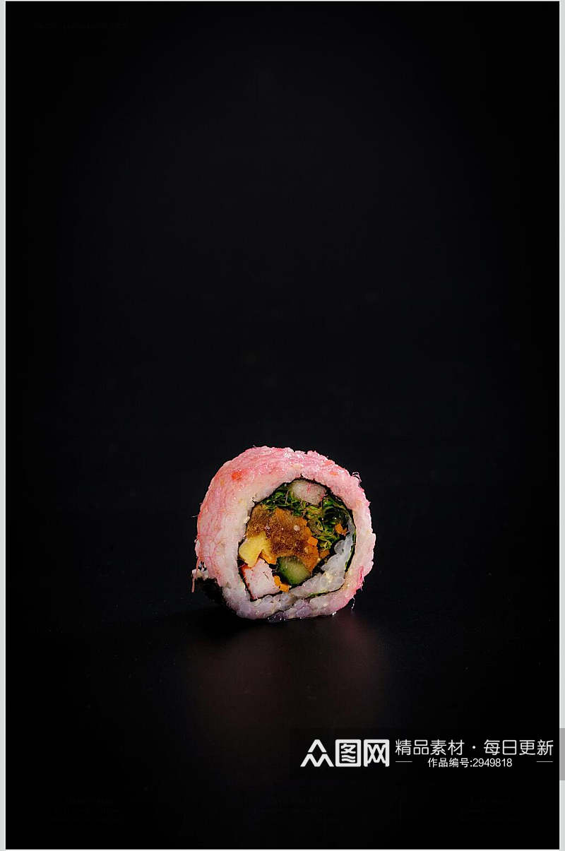 黑底寿司美食图片素材
