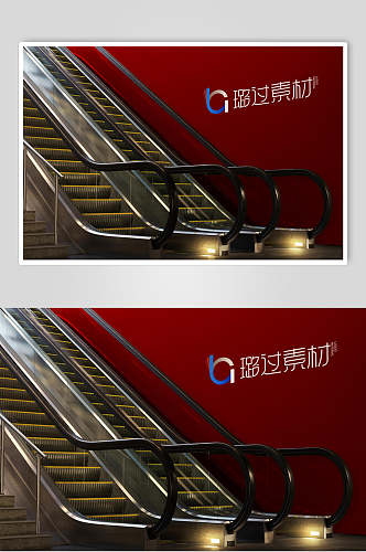广告设计地铁电梯灯箱广告样机
