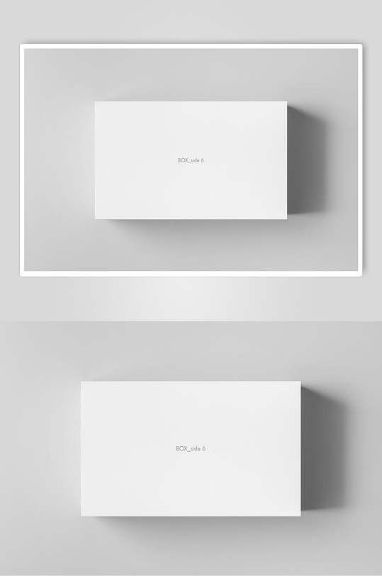 灰白英文高清留白纸箱纸盒包装样机