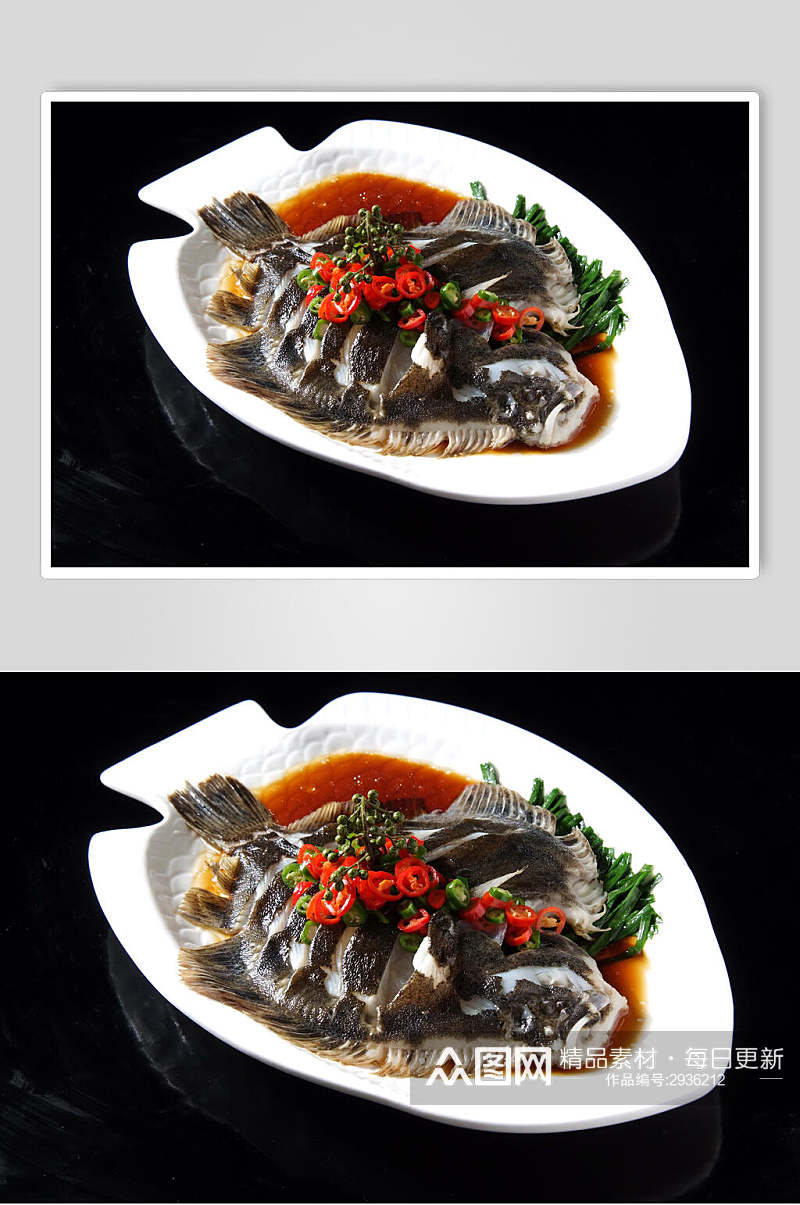 招牌美味斑鱼海鲜生鲜图片素材