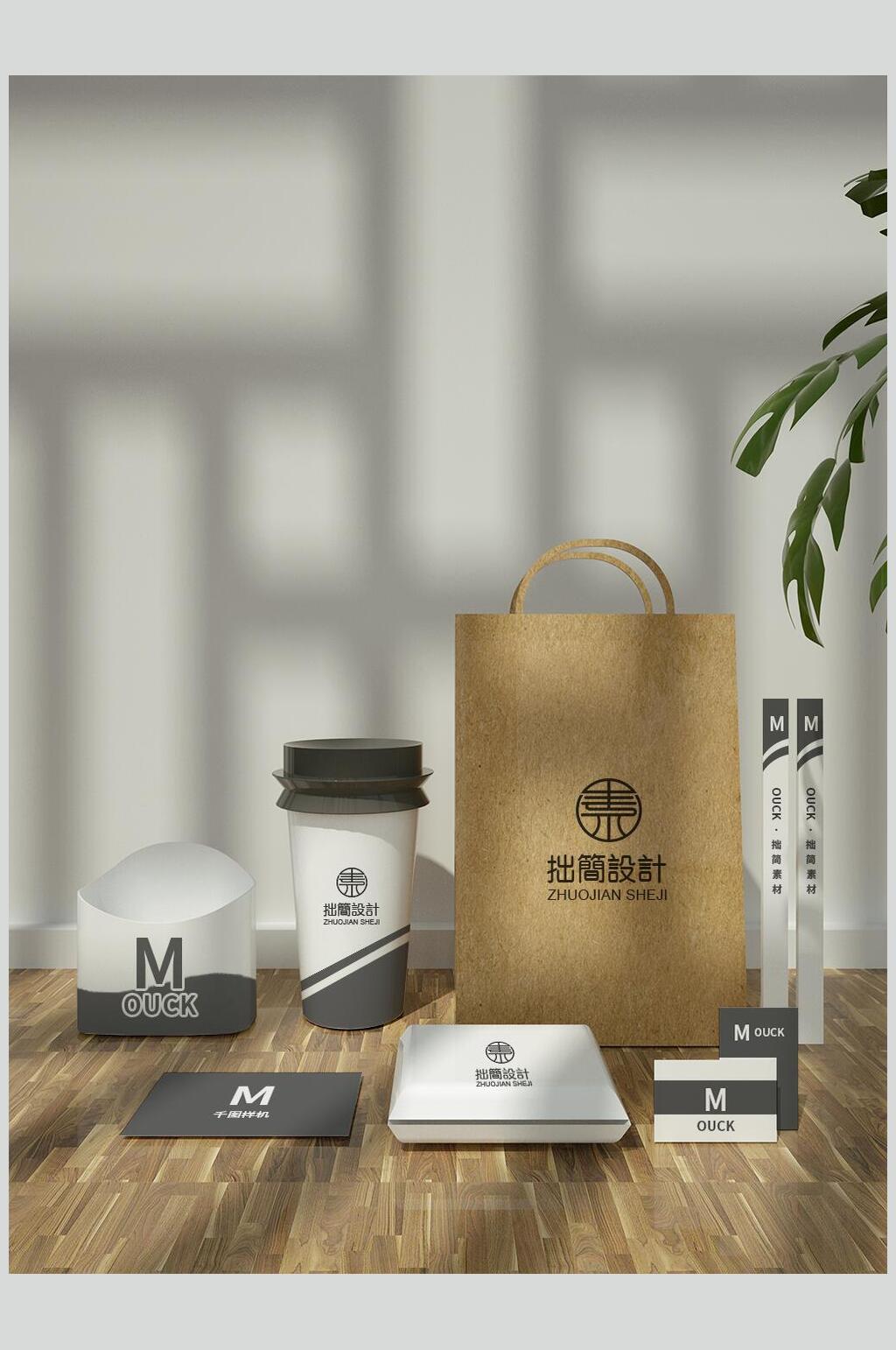 经典新风尚品牌VI套装包装样机素材
