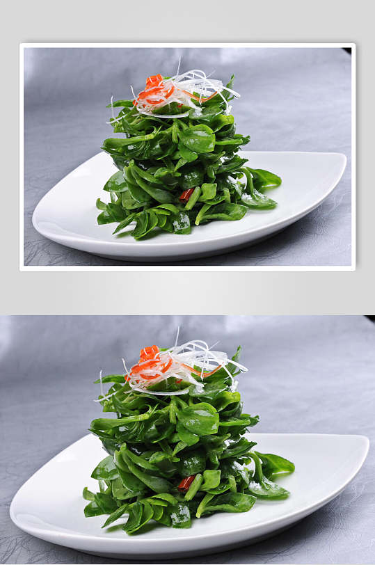 新鲜青菜凉菜素材冷拼摄影图片