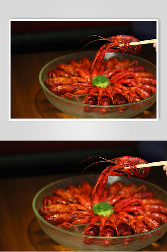 招牌美味小龙虾食物图片