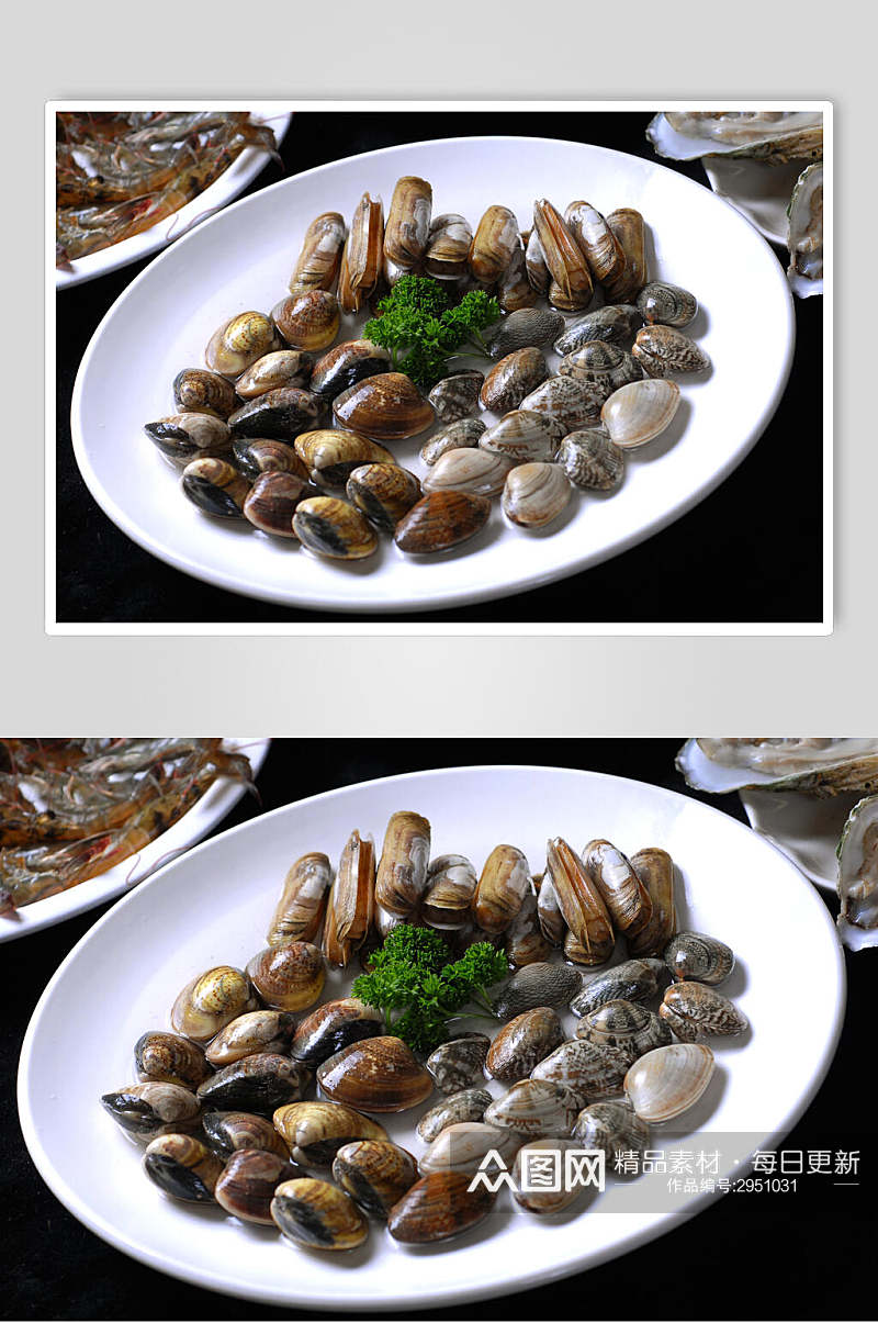 美味花甲海鲜生鲜餐饮食物图片素材