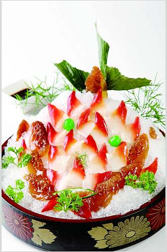 日式刺身海鲜生鲜餐饮高清图片