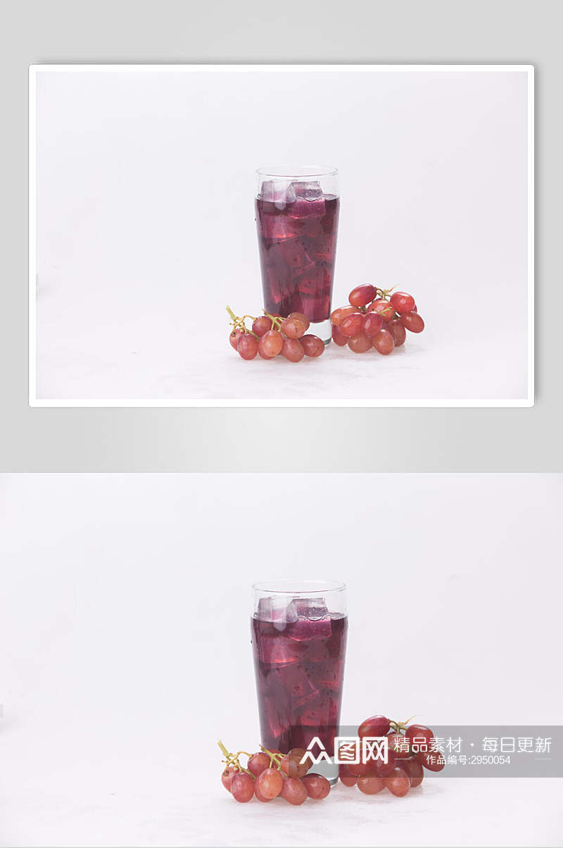葡萄果汁夏日清凉摄影图素材