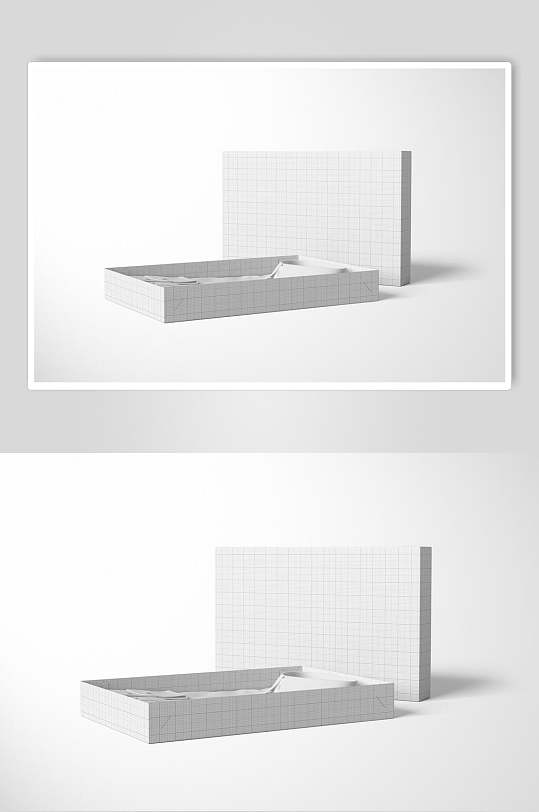长方形扁带盖盒子样机设计