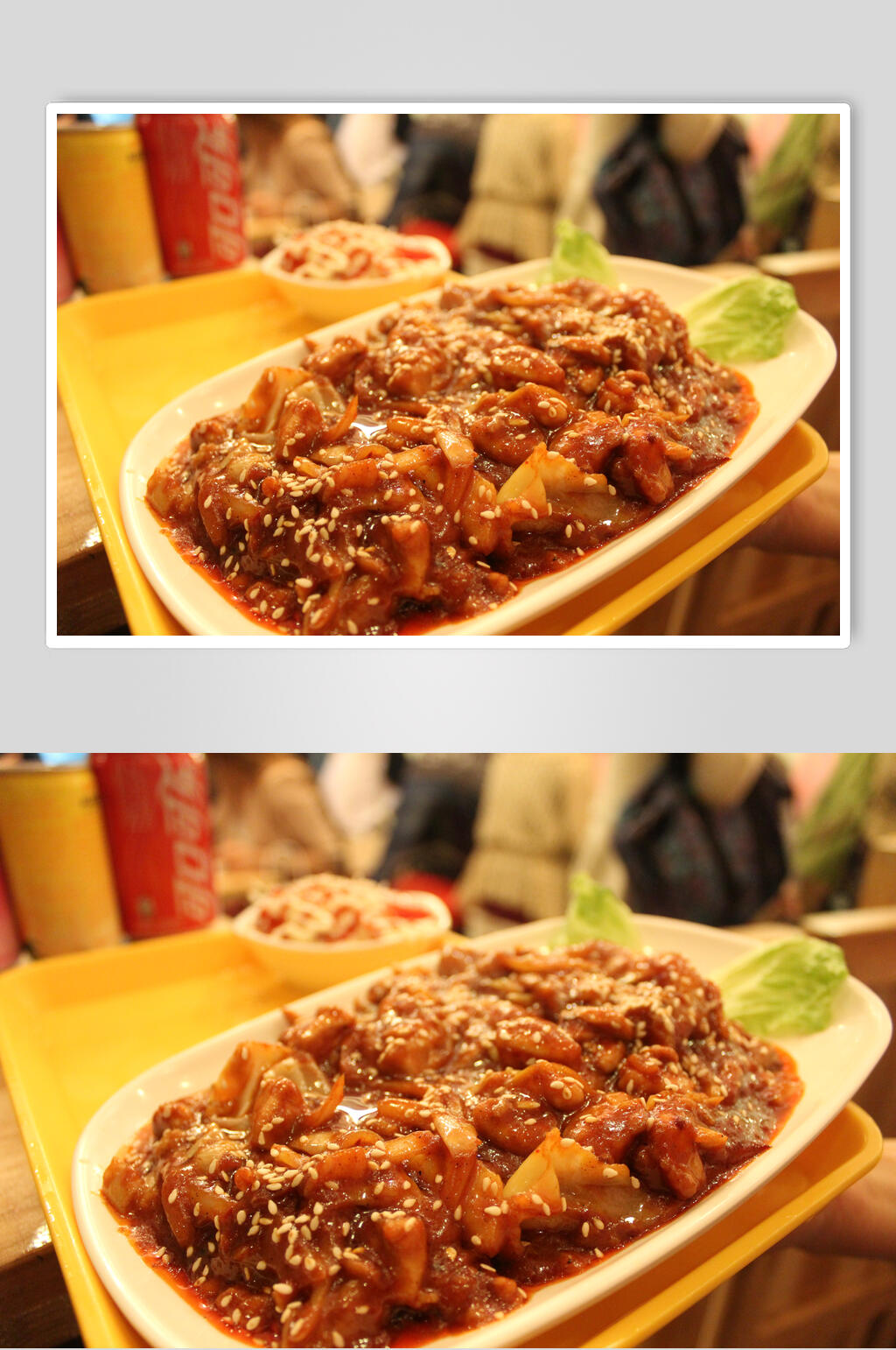 韩式香辣鸡图片素材