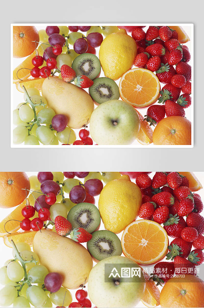 新鲜美味水果糕点食品图片素材