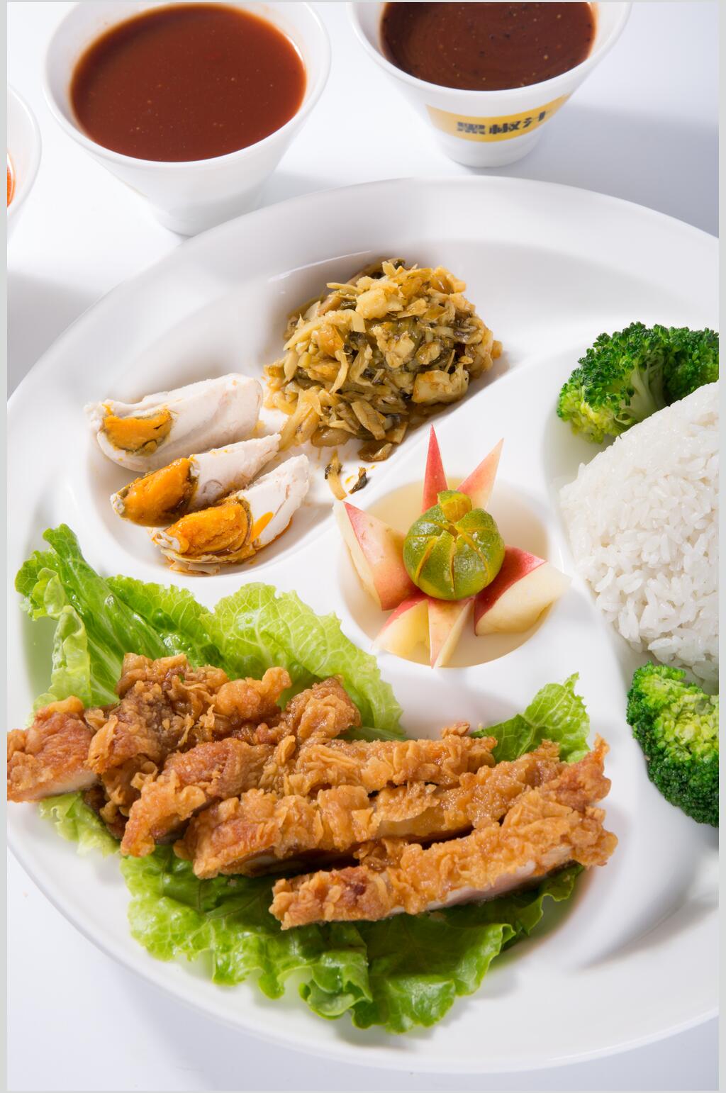 动力鸡排饭图片素材