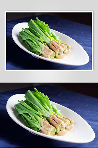 油麦菜凉菜素材冷拼图片