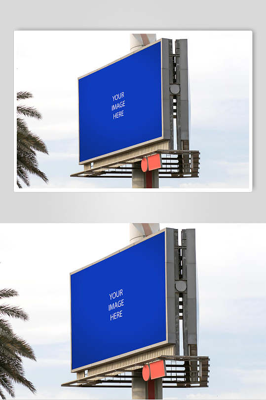 广告设计模板户外巨型广告牌展示样机