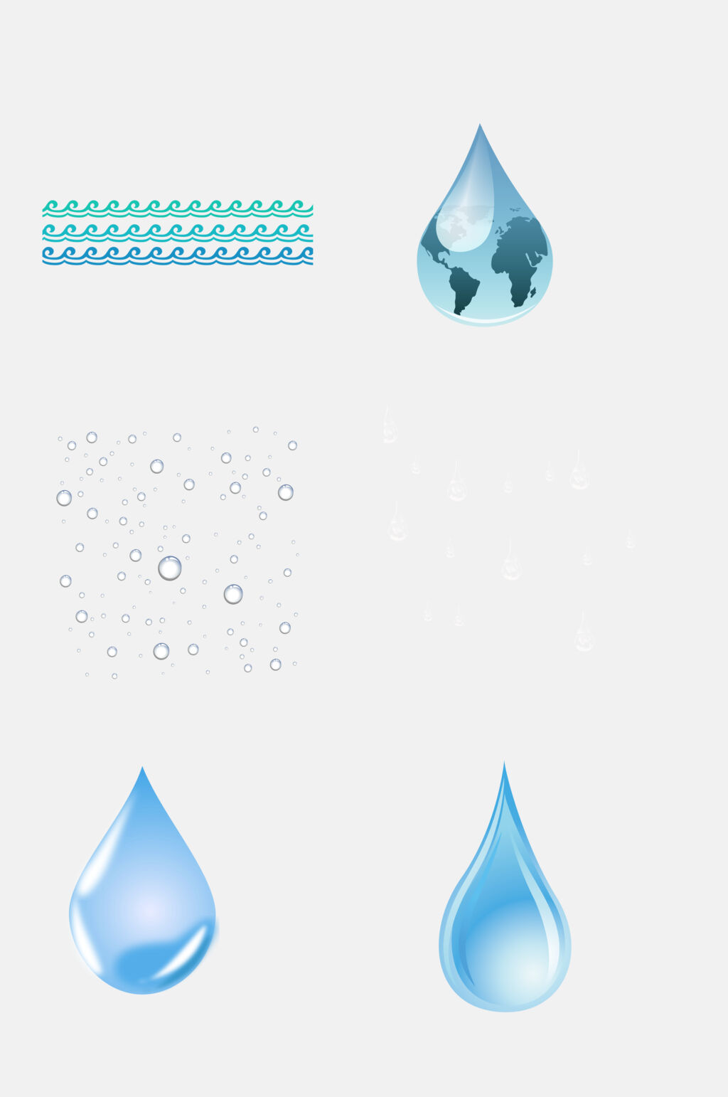 水滴水纹免抠素材素材