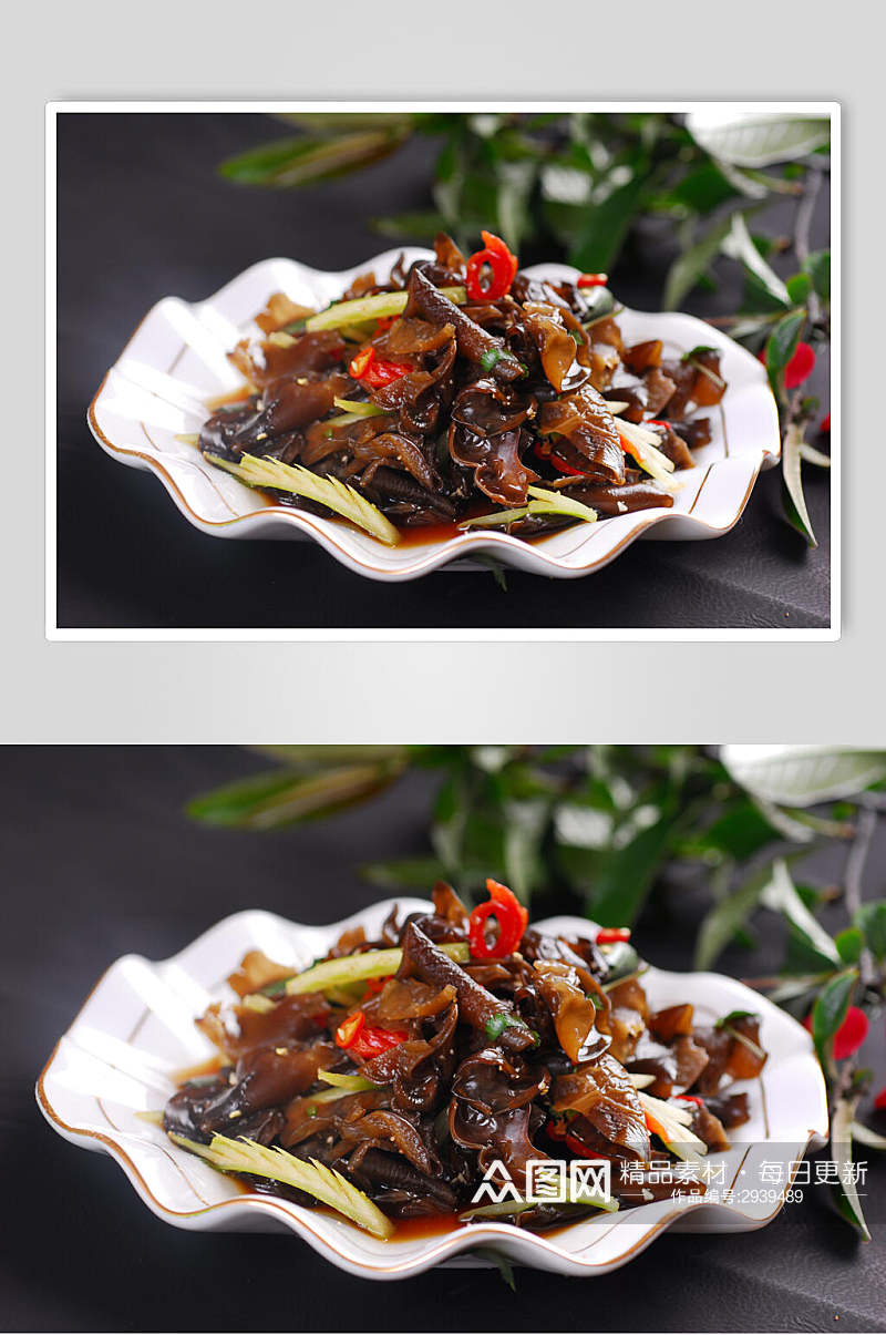 木耳凉菜素材冷拼食品摄影图片素材