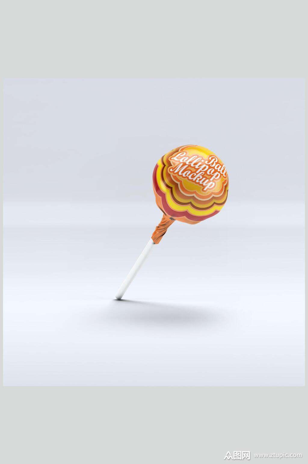 精致棒棒糖食品包装样机素材