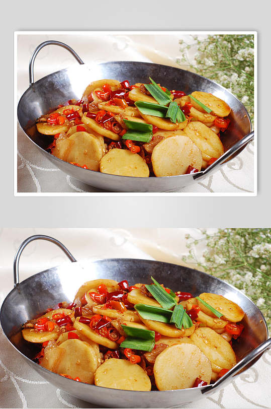 干锅香锅土豆片图片