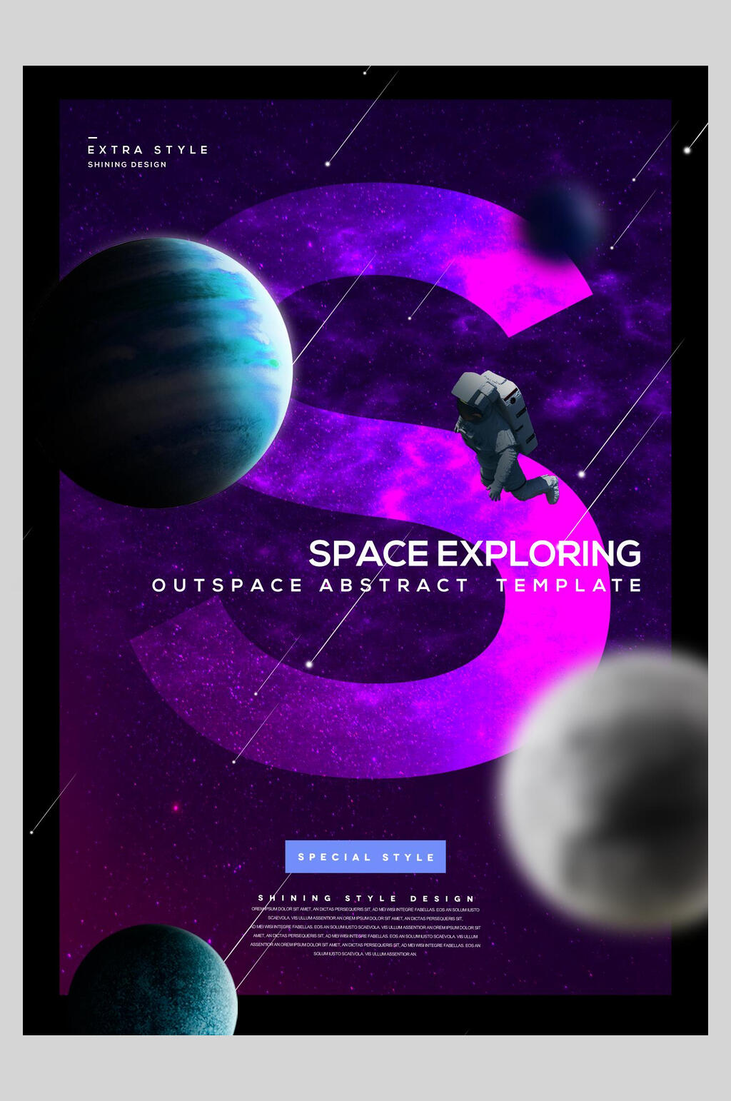 高端科技星球创意海报素材