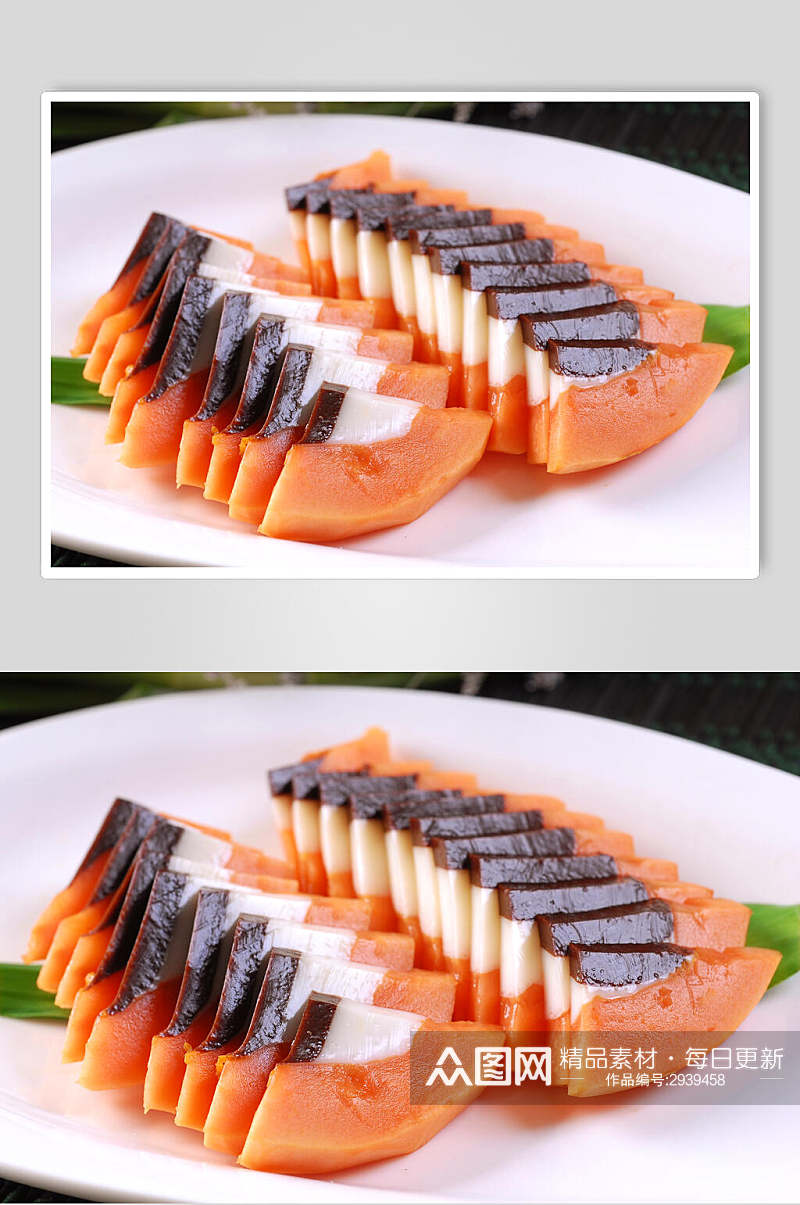木瓜凉菜素材冷拼食品摄影图片素材