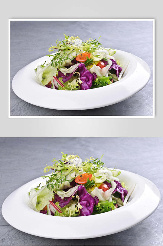 蔬菜沙拉凉菜素材冷拼食品高清图片