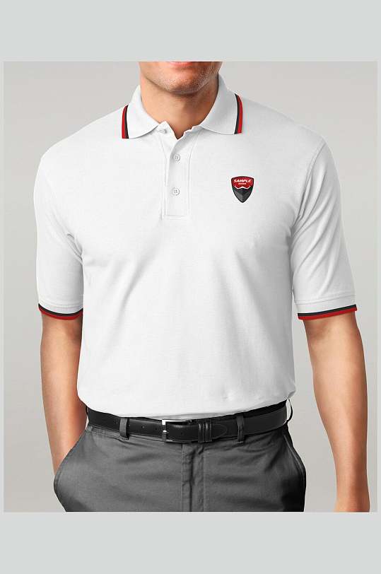 新风尚短袖T恤模特展示样机-众图网