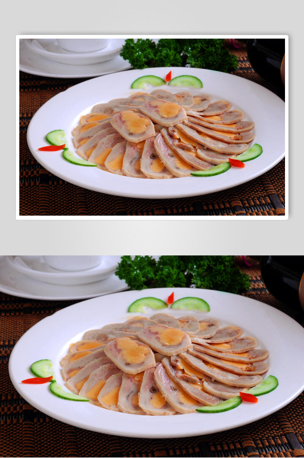 藕片凉菜素材冷拼食品摄影图片素材