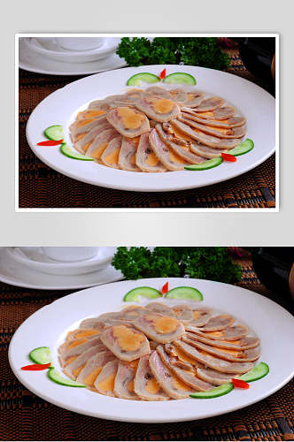 藕片凉菜素材冷拼食品摄影图片