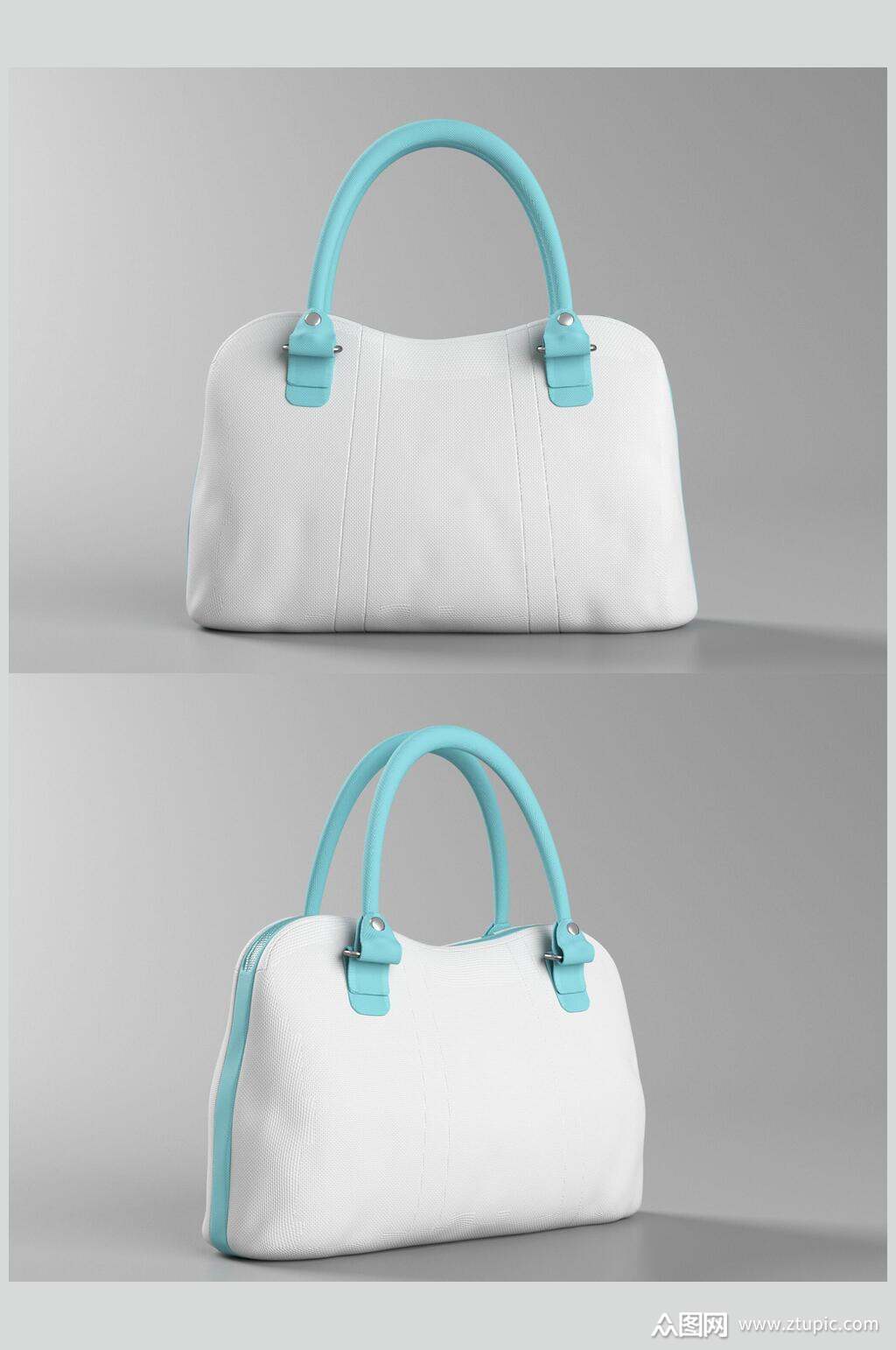 便携收纳蓝色包边设计包样机模板下载-编号4081350-众图网