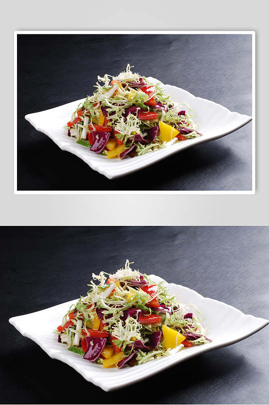 沙拉凉菜素材冷拼食品摄影图片