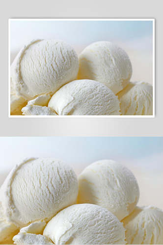 招牌冰淇淋甜品蛋糕摄影图片