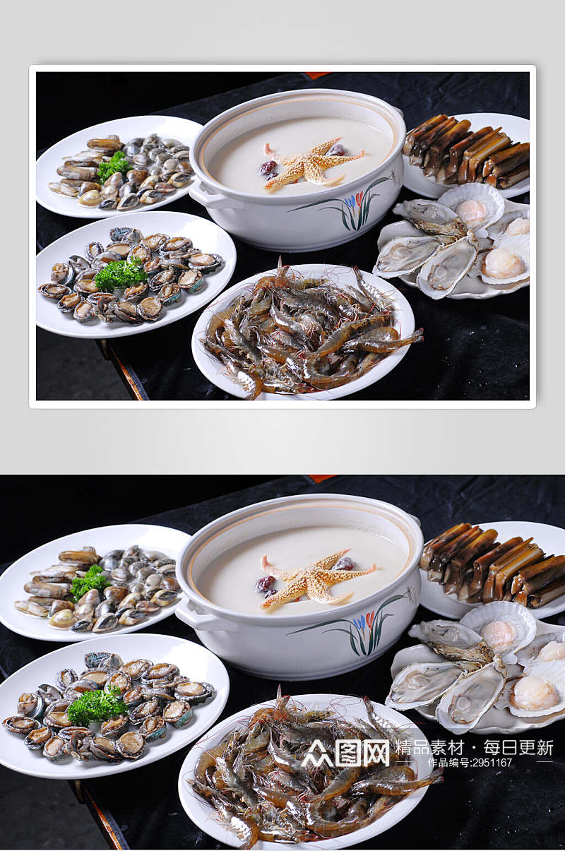 滋补海鲜生鲜餐饮高清图片素材