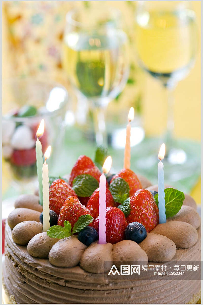 生日蛋糕糖果糕点冰品高清图片素材