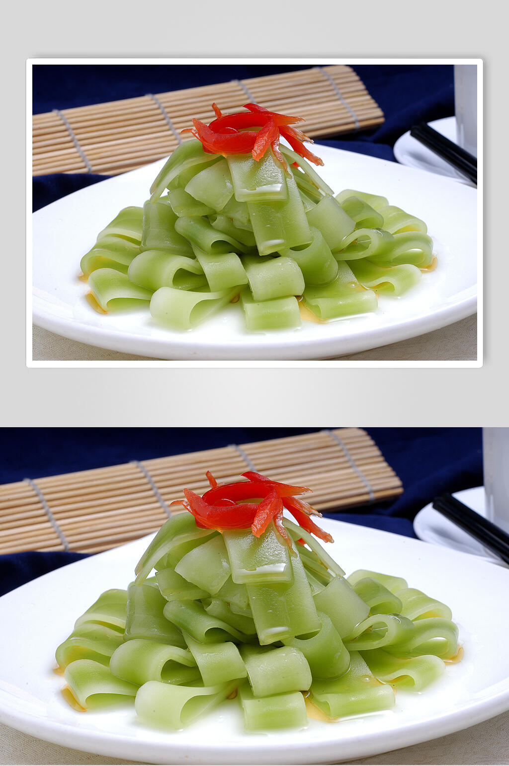 莴笋凉菜素材冷拼食品高清图片素材