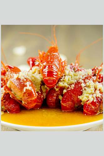 蒜蓉小龙虾食物图片