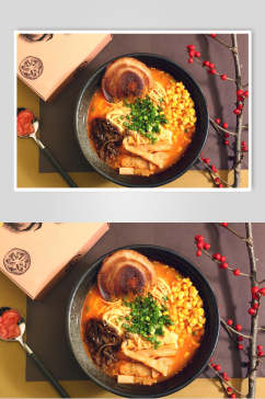 日式料理美食海鲜面图片